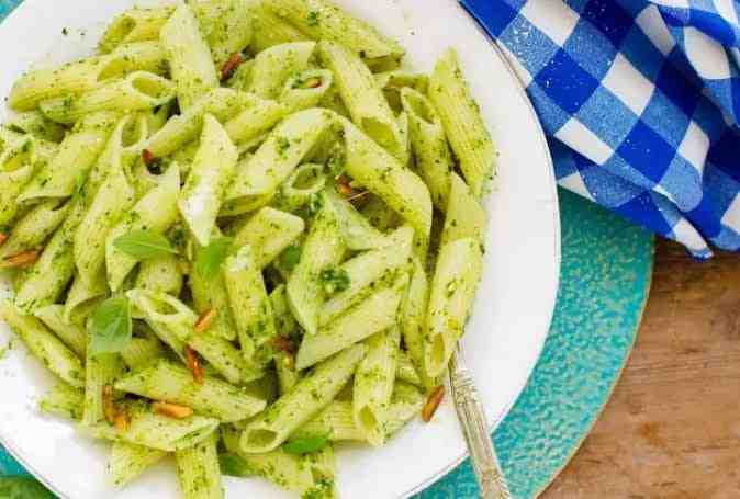 Pesto penne&nbsp;<br>