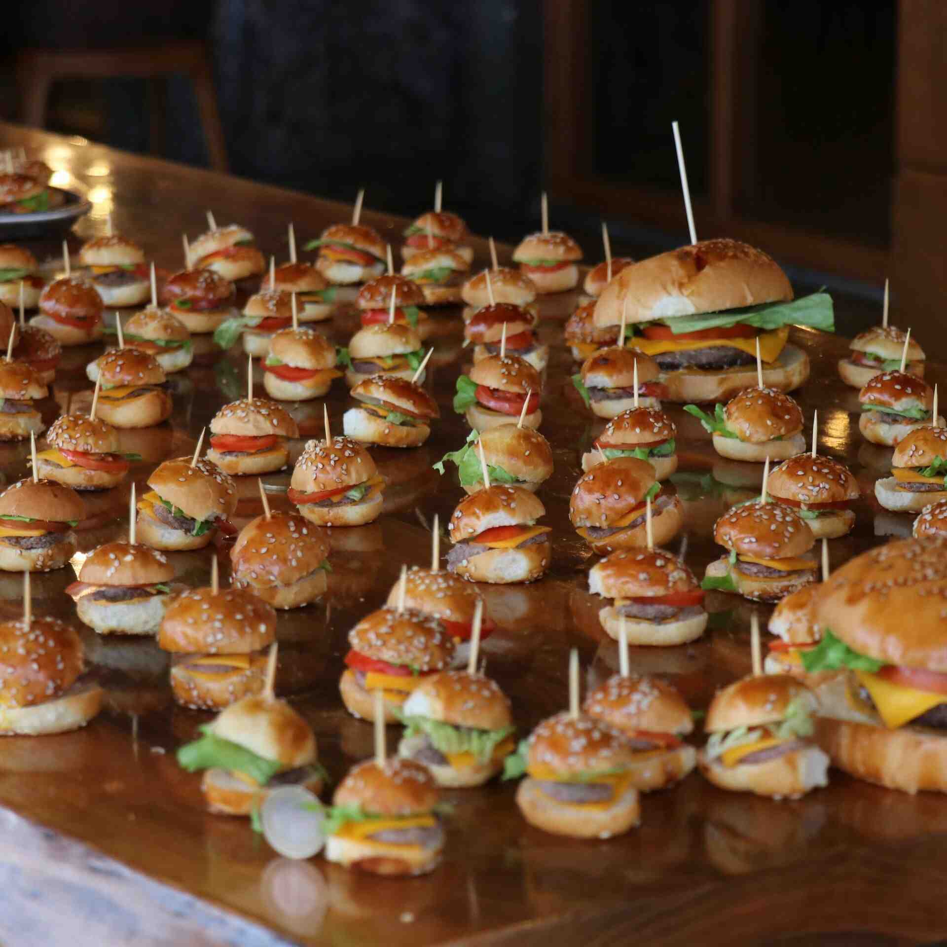 A lot of burger