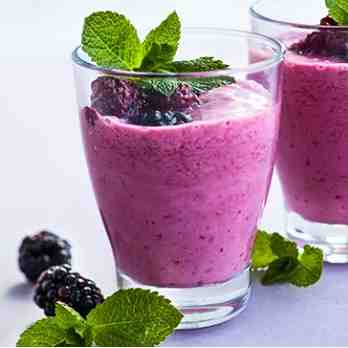 Böğürtlenli Milkshake